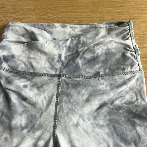 Lululemon tiedye leggings w/ crisscross waist - Picture 2 of 3